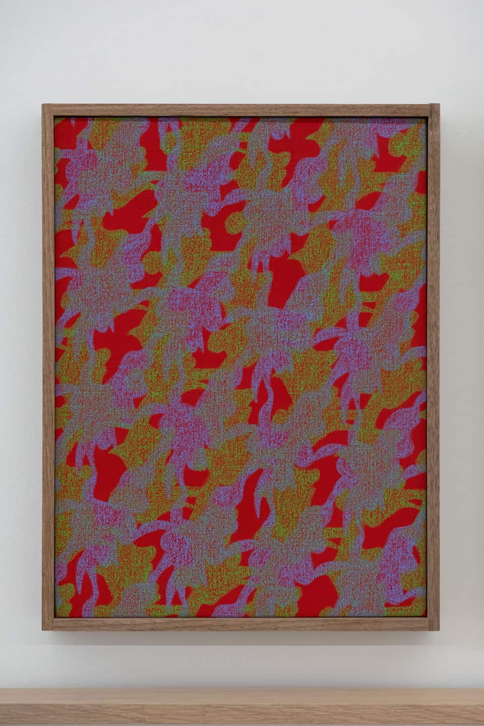 Emma Welch, Study for a flower fence (19) #2, 2022, 254×203mm / 12⅝×9½in colour pencil and wax pastel on linen over panel, artist’s frame